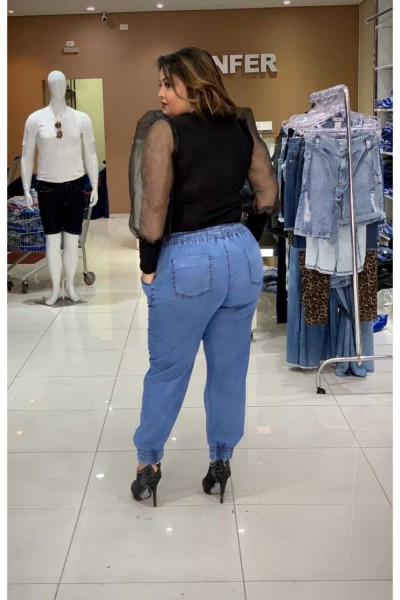 Calça bomber clara marca Brunfer